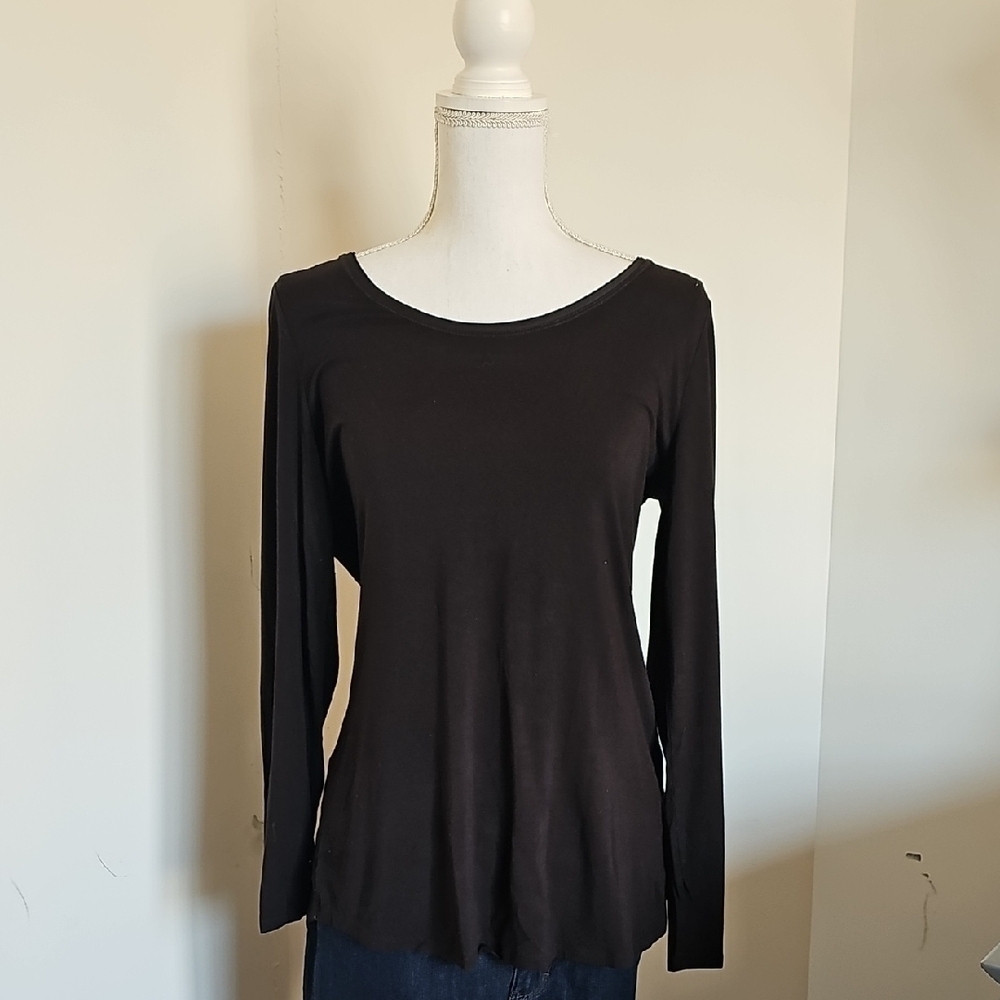 WHBM Women's Black Layering Tee - Picture 1 of 4